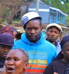 Placeholder: Edwin Sifuna with supporters.